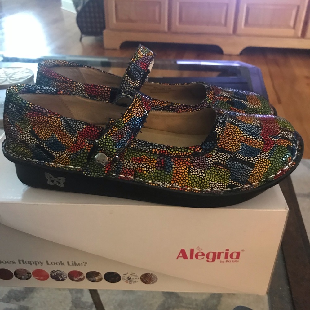 Alegria Mary Jane multi- color shoe